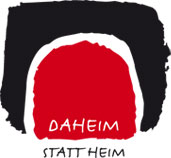 Das Logo der Initiative "Daheim statt Heim"