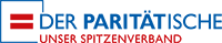 Kleine Version des Logos vom Wohlfahrtsverband "Der Paritaetische" auf transparentem hintergrund