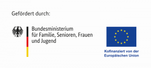 Logo-Bundesministerium für Familie, Senioren, Frauen und Jugend + Kooperation Europäischer Sozialfonds